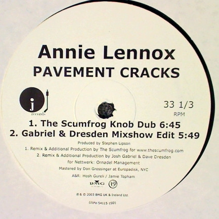Annie Lennox - Pavement Cracks | J Records (J1PV-54115-1) - 4