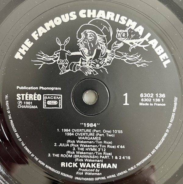 Rick Wakeman - 1984 | Charisma (6302 136) - 3