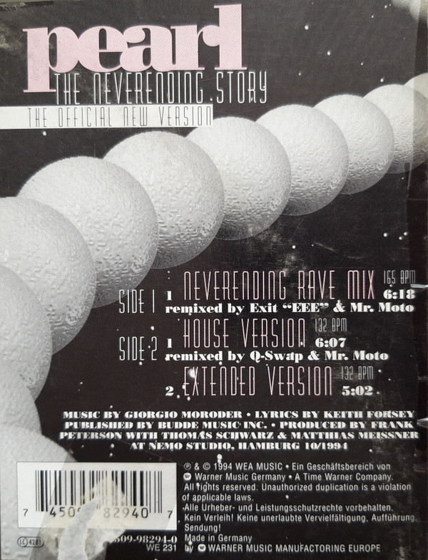 Pearl - The Neverending Story (The Official New Version) | WEA (4509-98294-0) Pearl - The Neverending Story (The Official New Version) | WEA (4509-98294-0)