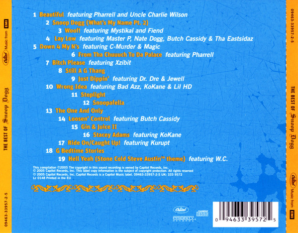 Snoop Dogg - The Best Of Snoop Dogg | Capitol Records (09463-33957-2-5) - 2