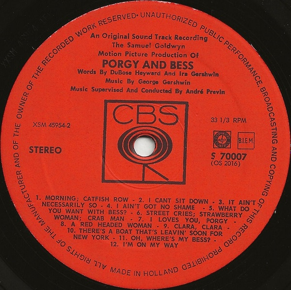 Samuel Goldwyn - Porgy And Bess | CBS (S 70007) - 4 Samuel Goldwyn - Porgy And Bess | CBS (S 70007) - 4