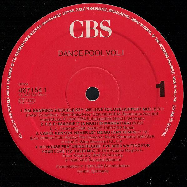 Various - Dance Pool Vol. 1 | CBS (467154 1) - 2