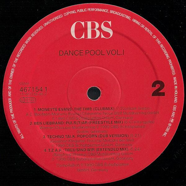 Various - Dance Pool Vol. 1 | CBS (467154 1) - 3