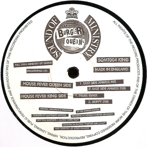 The Burger Queens - House Fever | Sound Of Ministry (SOMT004) - 3