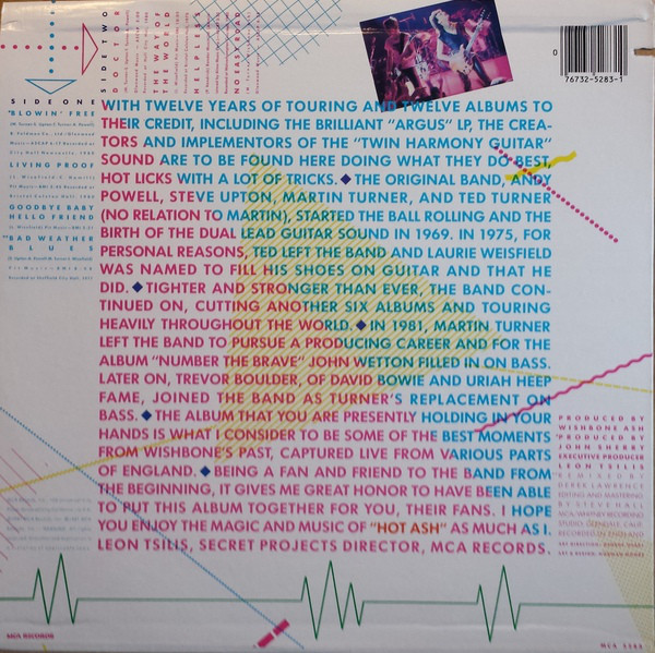 Wishbone Ash - Hot Ash Live | MCA Records (MCA 5283) - 2 Wishbone Ash - Hot Ash Live | MCA Records (MCA 5283) - 2