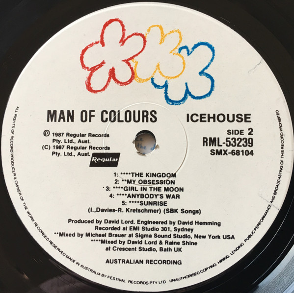 Icehouse - Man Of Colours | Regular Records (RML-53239) - 2