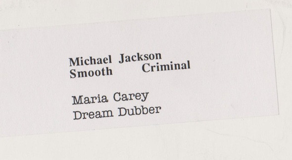 Michael Jackson / Mariah Carey - Smooth Criminal / Dream Dubber | Not On Label (Michael Jackson) (CM-12) - 2 Michael Jackson / Mariah Carey - Smooth Criminal / Dream Dubber | Not On Label (Michael Jackson) (CM-12) - 2