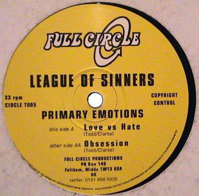 League Of Sinners - Primary Emotions | Full Circle (CIRCLE T005)