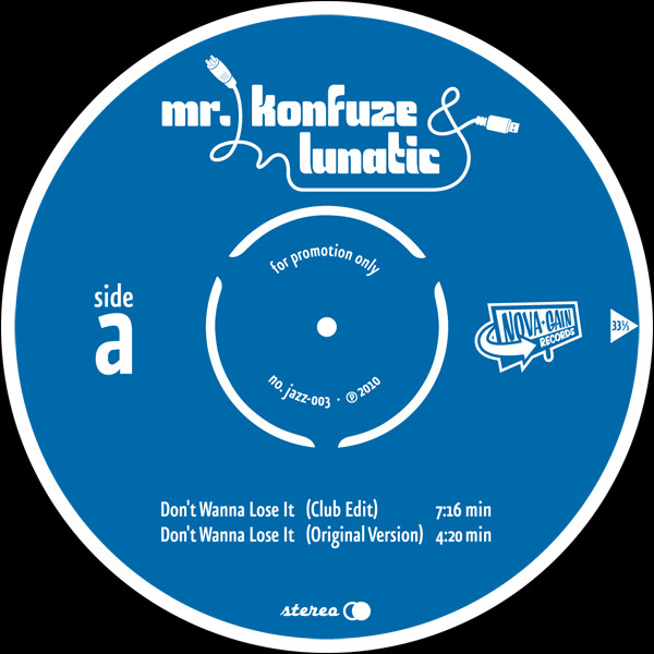 Mr. Konfuze & Lunatic - Don't Wanna Lose It EP | Nova Gain Records (JAZZ-003) - 2