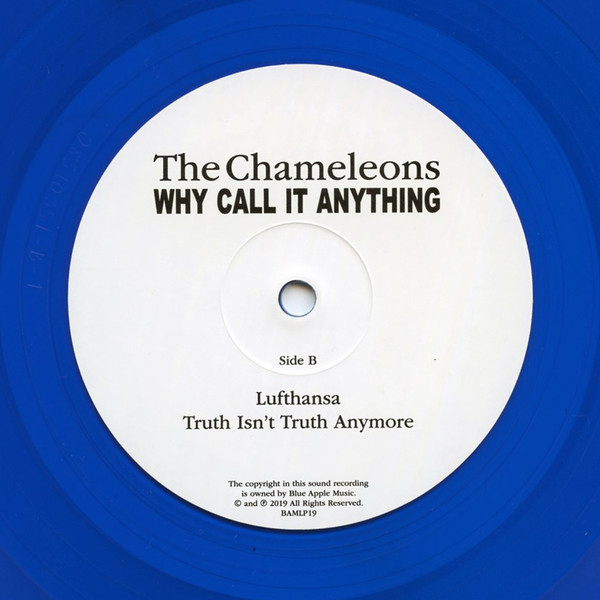 The Chameleons - Why Call It Anything | Blue Apple Music (BAMLP19) - 4