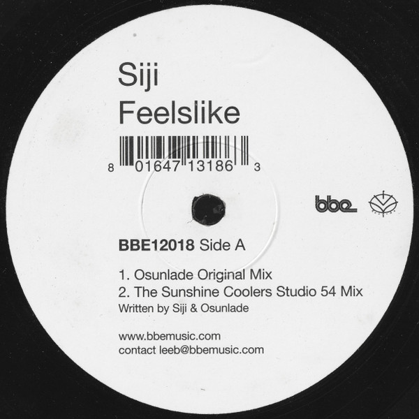 Siji - Feelslike | BBE (BBE12018)