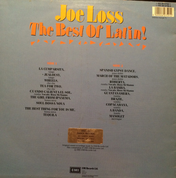 Joe Loss - The Best Of Latin | EMI (EG 2607591) - 2 Joe Loss - The Best Of Latin | EMI (EG 2607591) - 2