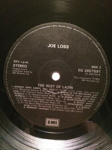 Joe Loss - The Best Of Latin | EMI (EG 2607591) - 4 Joe Loss - The Best Of Latin | EMI (EG 2607591) - 4