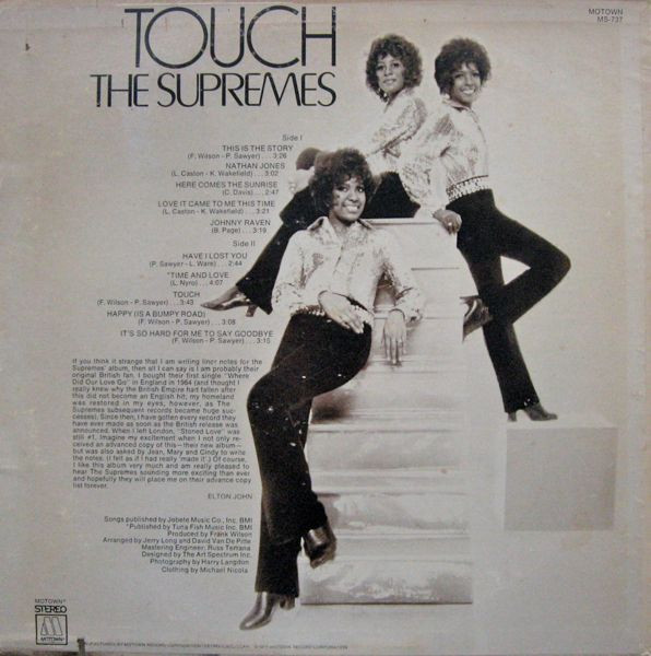 The Supremes - Touch | Motown (MS-737) - 2 The Supremes - Touch | Motown (MS-737) - 2