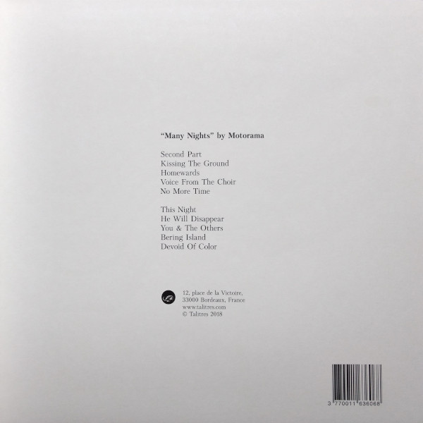 Motorama - Many Nights | Talitres Records (TAL-108) - 2 Motorama - Many Nights | Talitres Records (TAL-108) - 2
