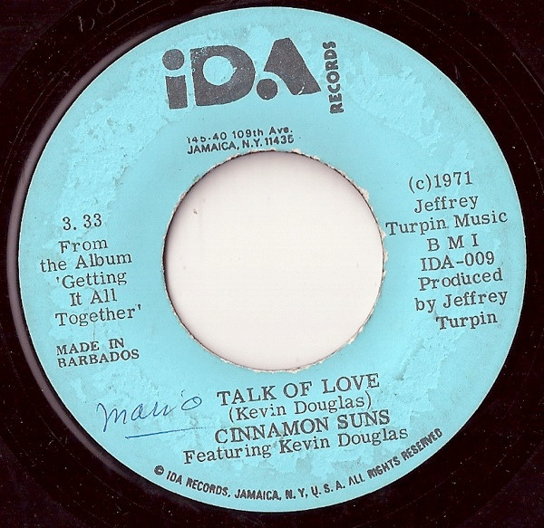Cinnamon Suns - Talk Of Love / Reggay Express | Ida Records (IDA-010) Cinnamon Suns - Talk Of Love / Reggay Express | Ida Records (IDA-010)