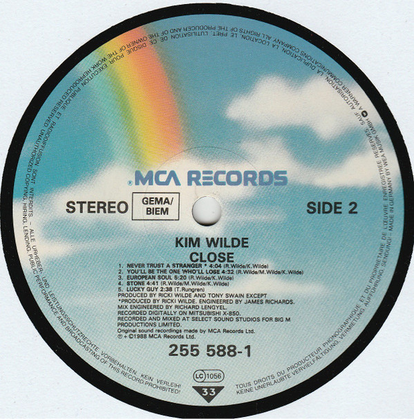 Kim Wilde - Close | MCA Records (255 588-1) - 5