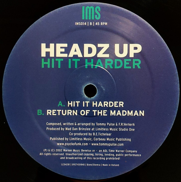 Headz Up - Hit It Harder | Impetuous (IMS014) - 4