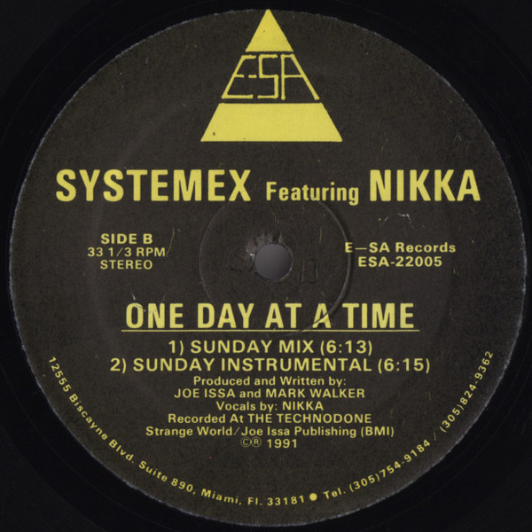 Systemex Featuring Nikka - One Day At A Time | E-SA Records (ESA-22005) - 2