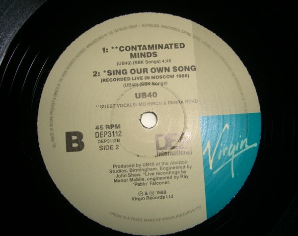 UB40 - Come Out To Play | DEP International (DEP 3112) - 4