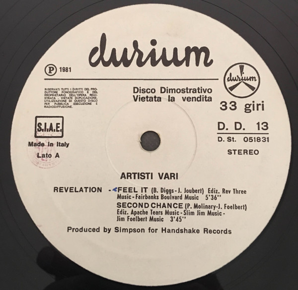 Various - Untitled | Durium (D.D. 13) - main Various - Untitled | Durium (D.D. 13) - main