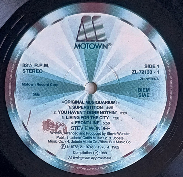 Stevie Wonder - The Original Musiquarium 1 | Motown (ZL 72133 (2)) - 3 Stevie Wonder - The Original Musiquarium 1 | Motown (ZL 72133 (2)) - 3