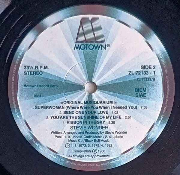 Stevie Wonder - The Original Musiquarium 1 | Motown (ZL 72133 (2)) - 4 Stevie Wonder - The Original Musiquarium 1 | Motown (ZL 72133 (2)) - 4