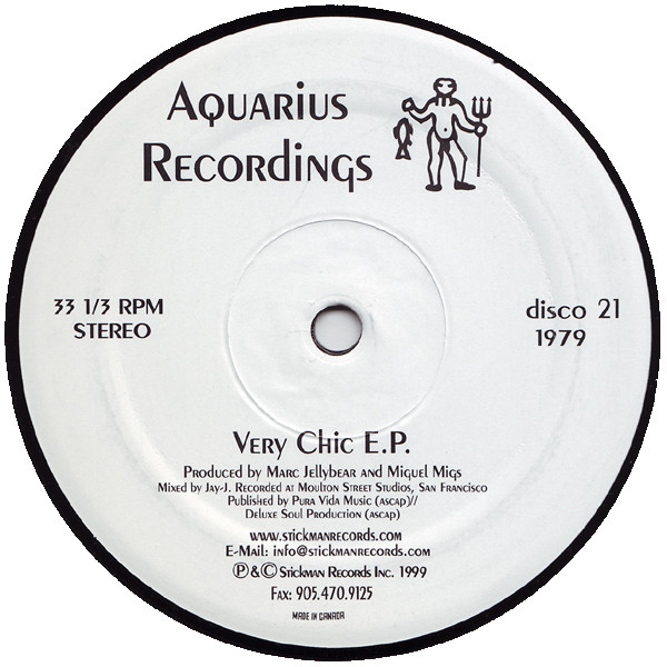 Marc Jellybear And Miguel Migs - Very Chic E.P. | Aquarius Recordings (disco 21)