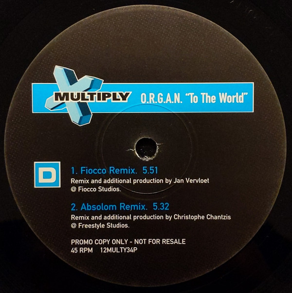 O.R.G.A.N. - To The World | Multiply Records (12MULTY34P) - 4