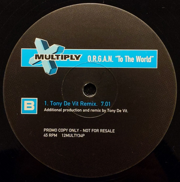 O.R.G.A.N. - To The World | Multiply Records (12MULTY34P) - 2
