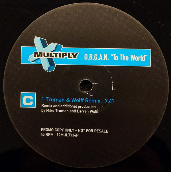O.R.G.A.N. - To The World | Multiply Records (12MULTY34P) - 3