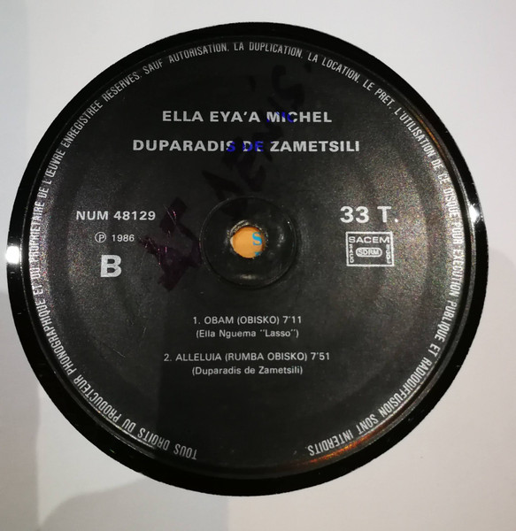 Ella - Eya'a Duparadis - Chante Obisko | Production CNE (NUM 48129) - 4 Ella - Eya'a Duparadis - Chante Obisko | Production CNE (NUM 48129) - 4