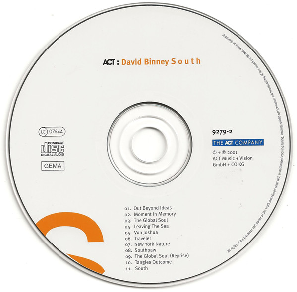 David Binney - South | ACT (ACT 9279-2) - 3