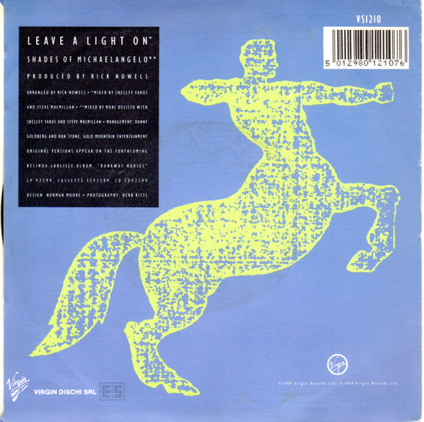 Belinda Carlisle - Leave A Light On | Virgin (VS 1210) - 2