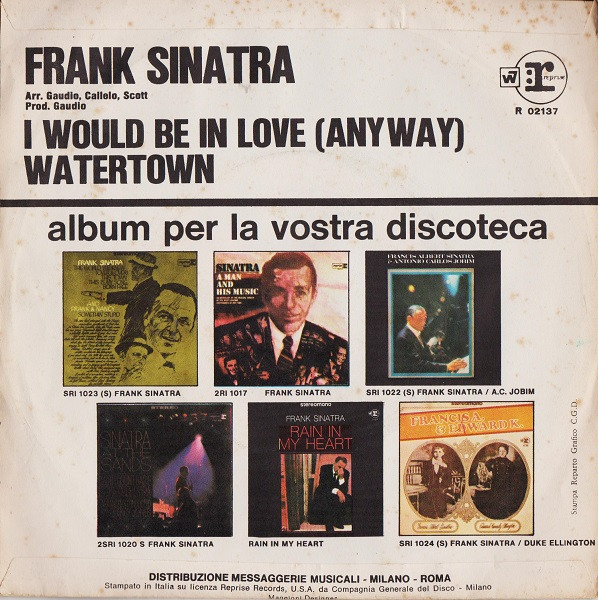 Frank Sinatra - I Would Be In Love (Anyway) | Reprise Records (R 02137) - 2