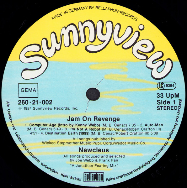 Newcleus - Jam On Revenge | Sunnyview (260·21·002) - 3
