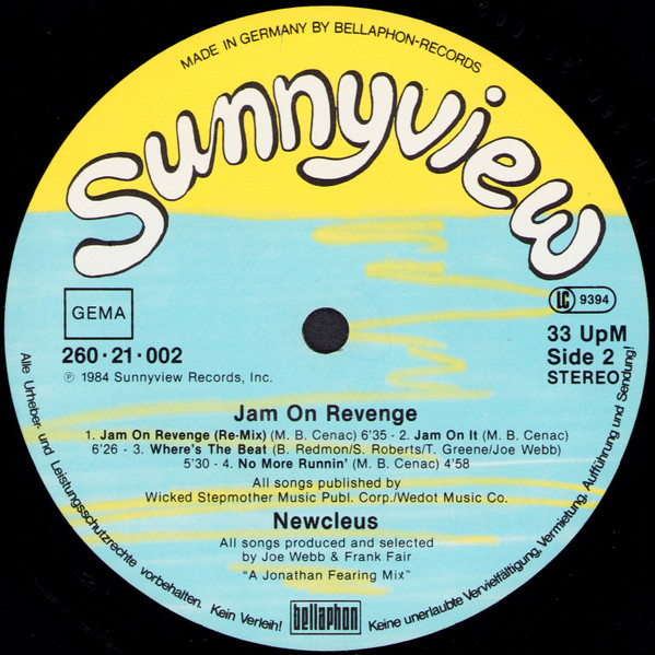 Newcleus - Jam On Revenge | Sunnyview (260·21·002) - 4