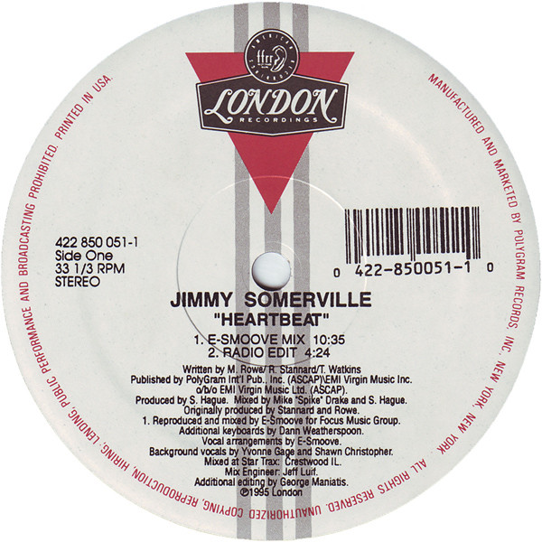 Jimmy Somerville - Heartbeat | FFRR (422-850 051-1)