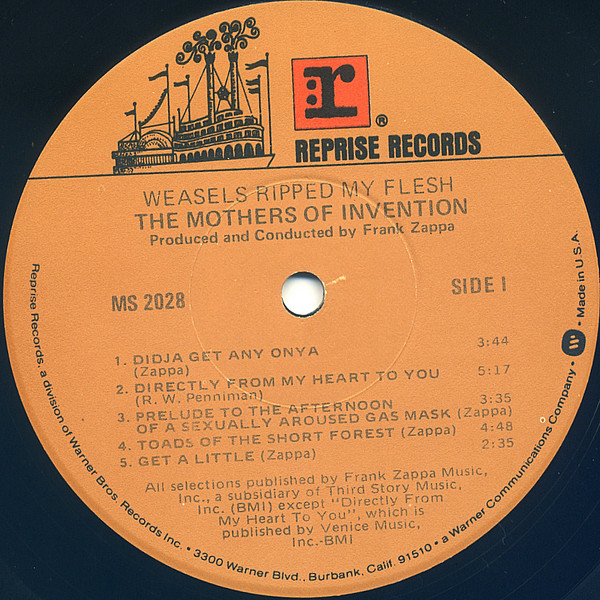 The Mothers - Weasels Ripped My Flesh | Reprise Records (MS 2028) - 3