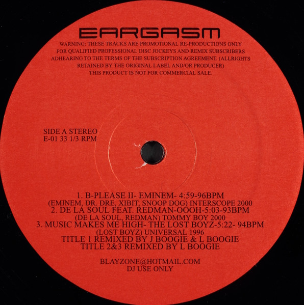 Various - Eargasm | Eargasm (E-01) - main