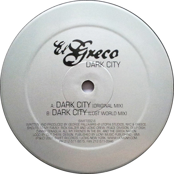 El Greco - Dark City | Swift Records (SWIFT002-6) - main El Greco - Dark City | Swift Records (SWIFT002-6) - main