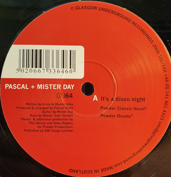 Pascal + Mister Day - It's A Disco Night | Glasgow Underground (GU64)