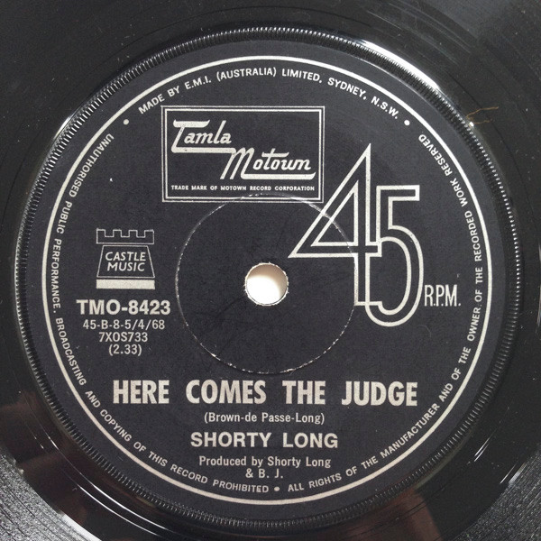 Shorty Long - Here Comes The Judge | Tamla Motown (TMO-8423) Shorty Long - Here Comes The Judge | Tamla Motown (TMO-8423)