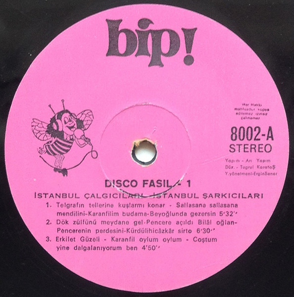 İstanbul Çalgıcıları / İstanbul Şarkıcıları - Disco Fasıl 1 | Bip! (8002) - 3 İstanbul Çalgıcıları / İstanbul Şarkıcıları - Disco Fasıl 1 | Bip! (8002) - 3