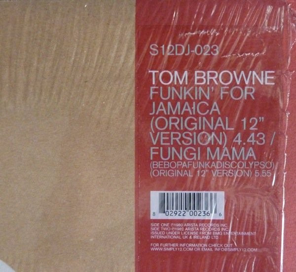 Tom Browne - Funkin' For Jamaica | S12 (S12DJ-023) - 4