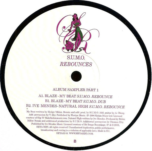 Blaze / Ive Mendes - S.U.M.O. Rebounces - Album Sampler Part 1 | HEYA HIFI (HEYA12 01) - 3