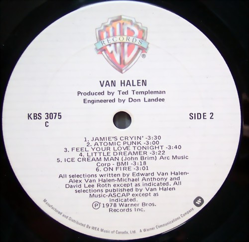 Van Halen - Van Halen | Warner Bros. Records (KBS 3075) - 4