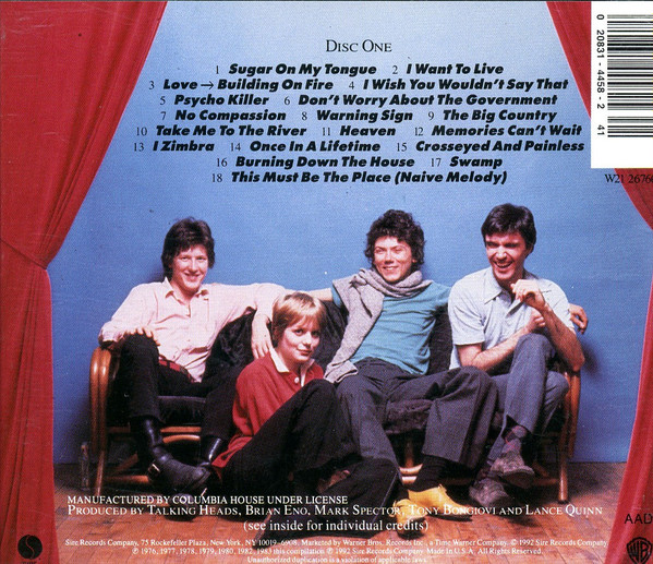 Talking Heads - Sand In The Vaseline - Popular Favorites: 1976-1983 | Sire (W21 26760) - 2