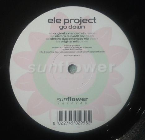Ele Project - Go Down | Sunflower Records (SUN 505)