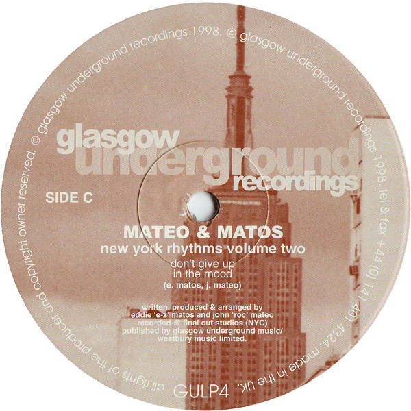 Mateo & Matos - New York Rhythms Volume Two | Glasgow Underground (GULP4) - 4
